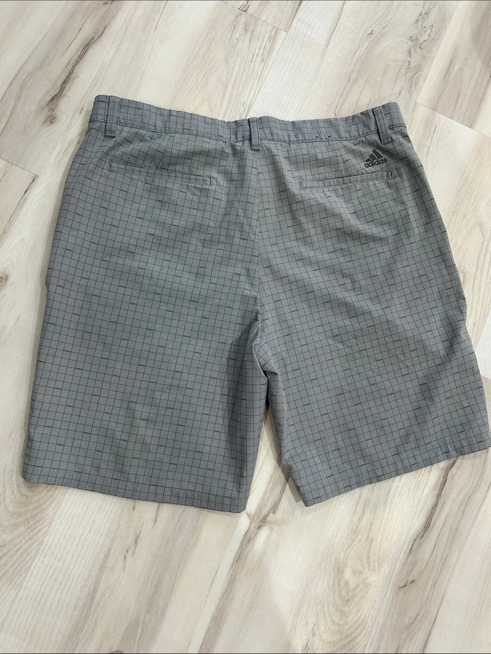 adidas Men's Gray Grid Performance Shorts
